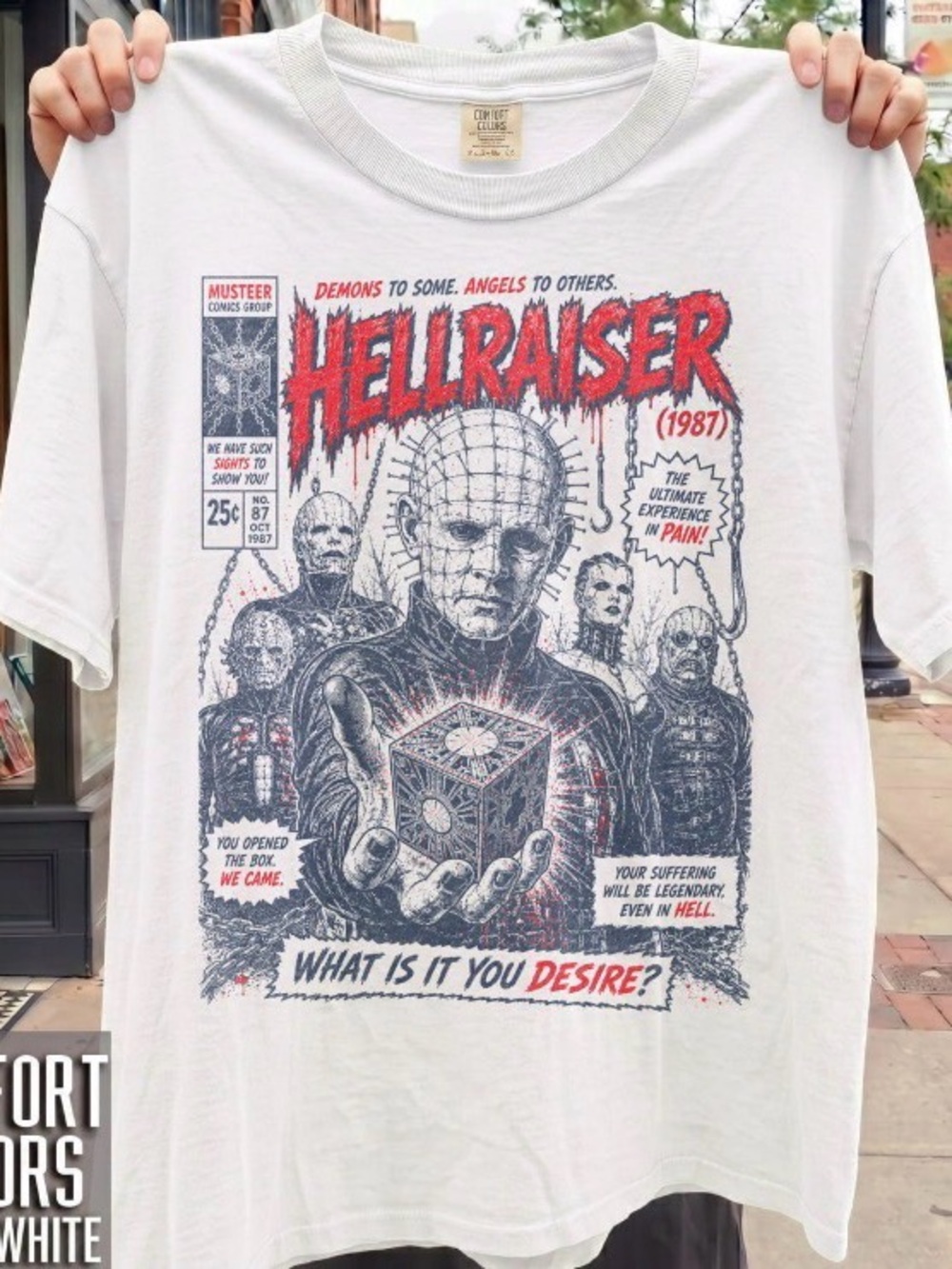 Hellraiser 1987 T-Shirt, Pinhead Clive Barker Cenobites Shirt, Cult Classic Tee